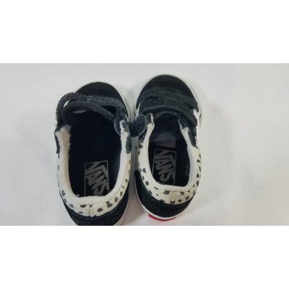 Vans Old Skool Dots Animal Print Sneakers Toddler Size 5 Black & White - Picture 5 of 8